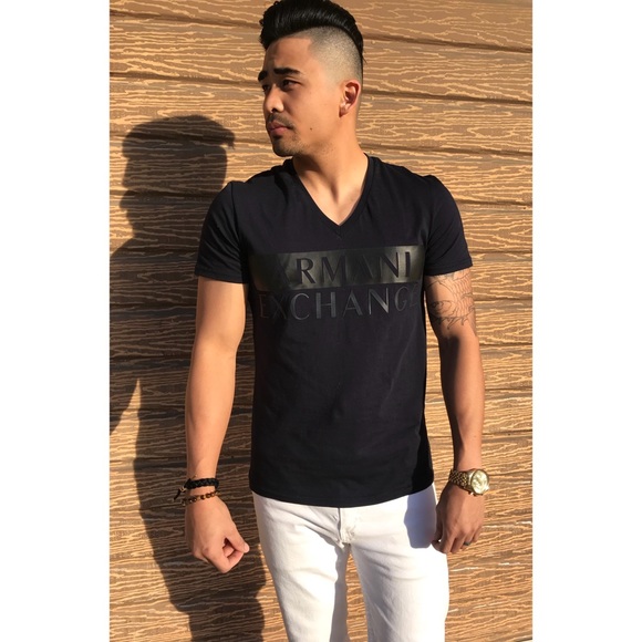 armani exchange v neck t shirts